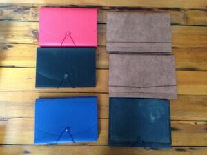 Lot of 6 Assorted Staples Document Letter & Legal Size File Folder Organizers